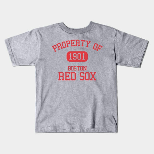 Property of Boston Red Sox Kids T-Shirt by Funnyteesforme